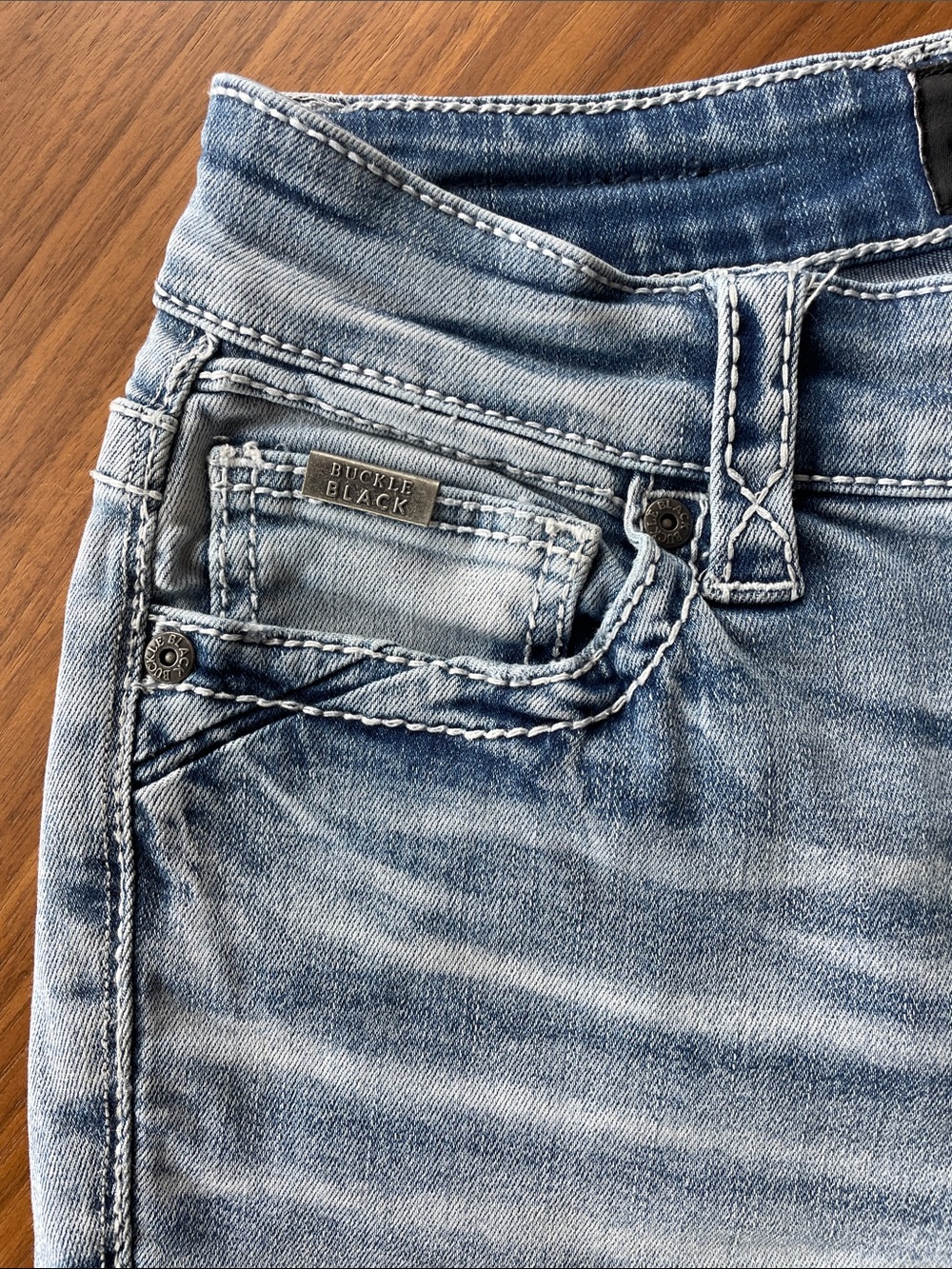 Buckle Black Light Wash Blue Bootcut Jeans - Picture 3 of 9